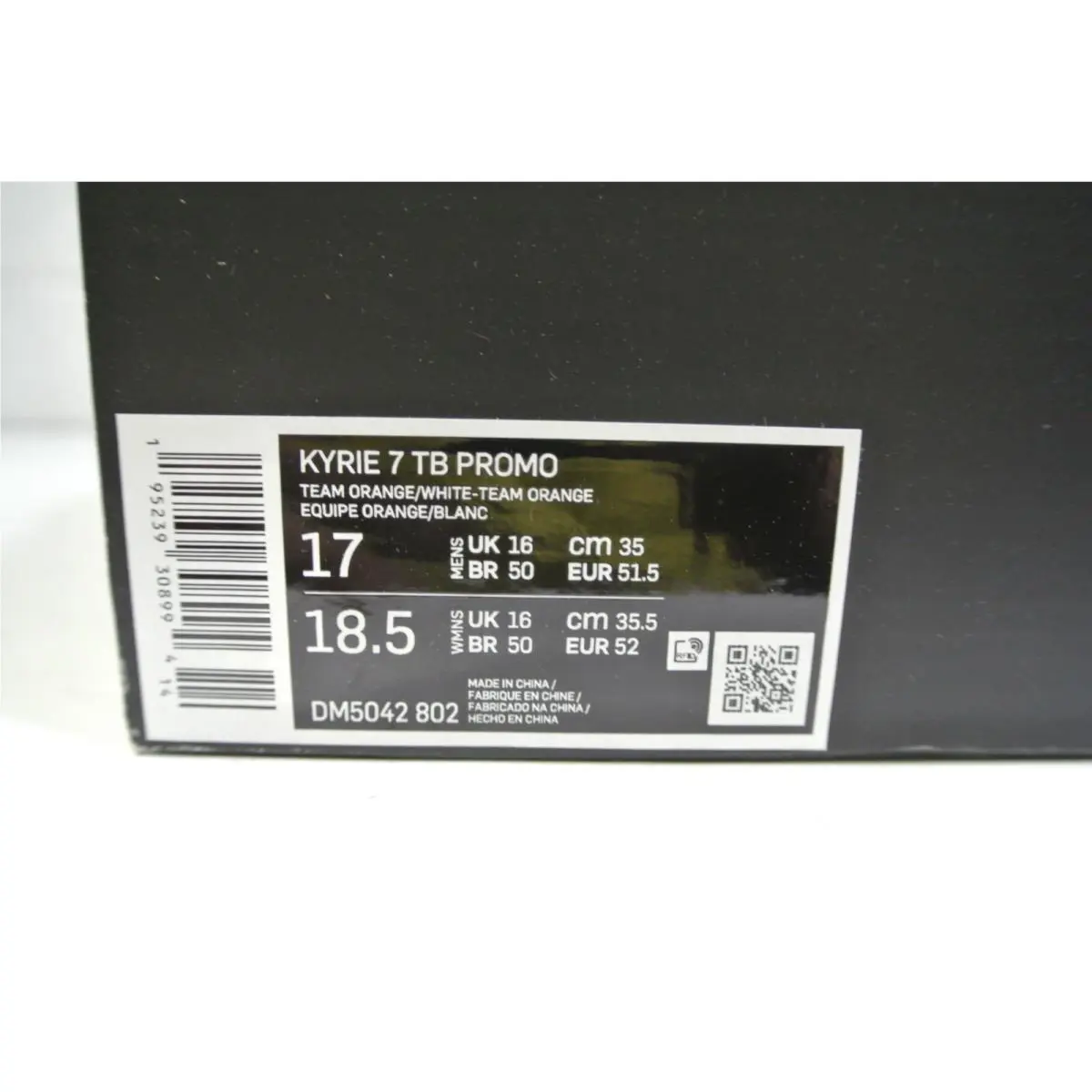 Nike shoes - Nike Kyrie 7 TB Promo - DM5042-802 - Team Orange/White 12