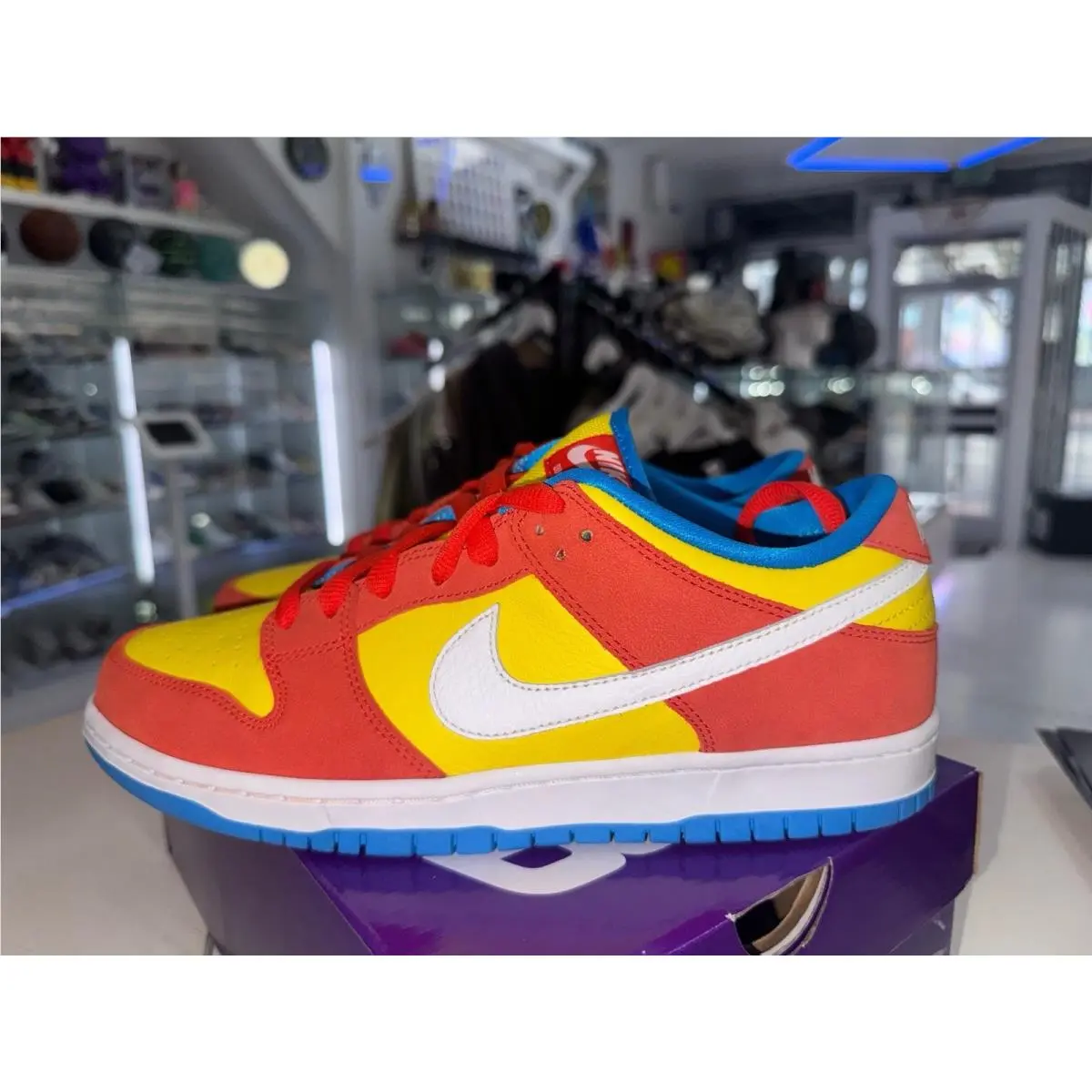 Nike shoes - Nike SB Dunk Low - Dunk Low - BQ6817-602 - Multicolor, Manufacturer: Habanero Red/White-Blue Hero 0