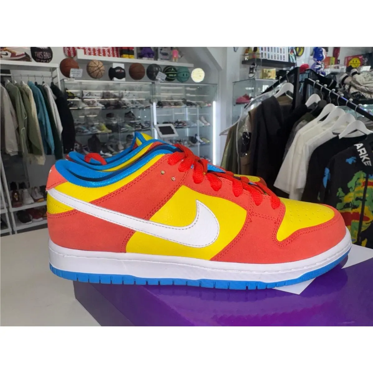 Nike shoes - Nike SB Dunk Low - Dunk Low - BQ6817-602 - Multicolor, Manufacturer: Habanero Red/White-Blue Hero 2