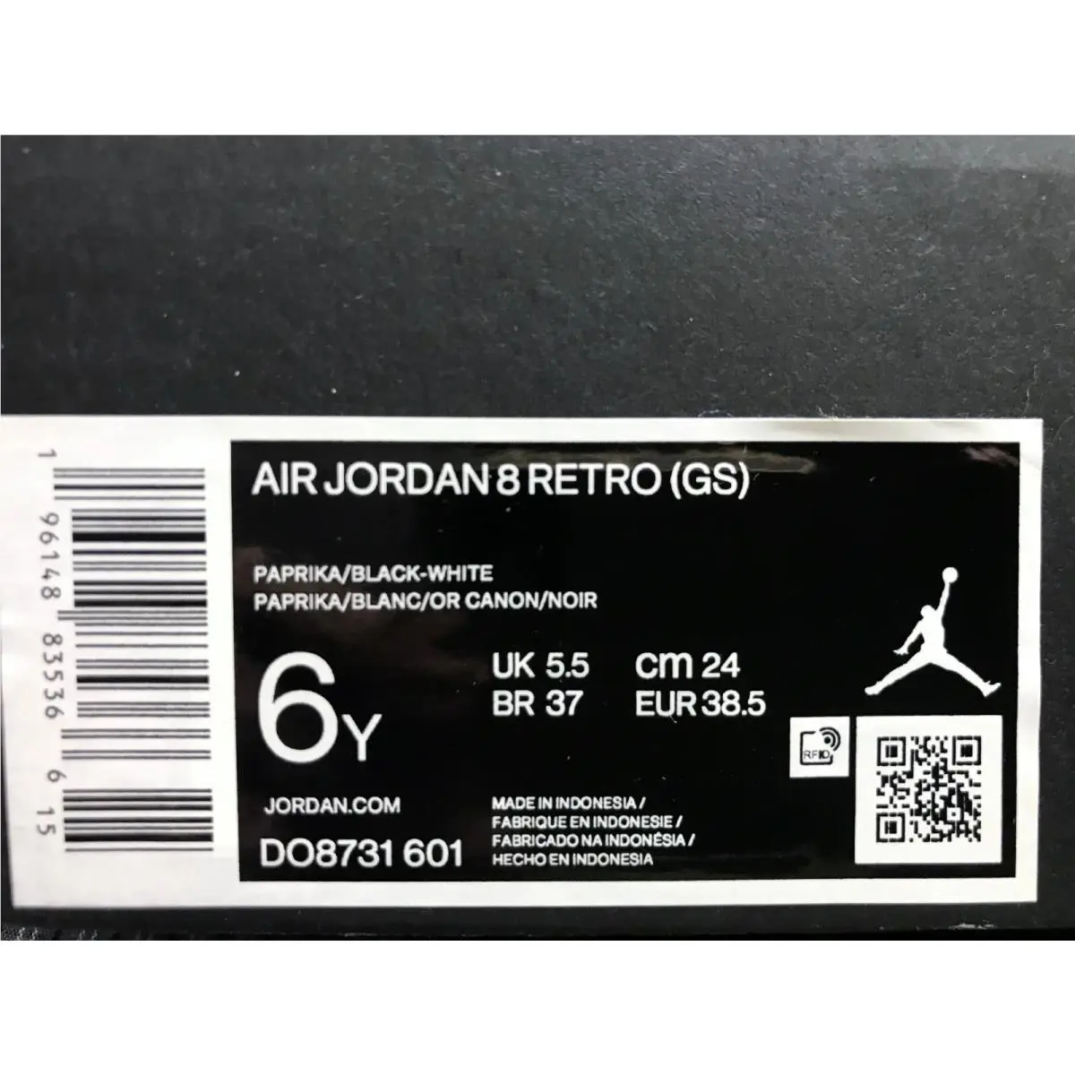 Nike shoes - Air Jordan 8 - Air - Black (UPC: 196148835366) 4