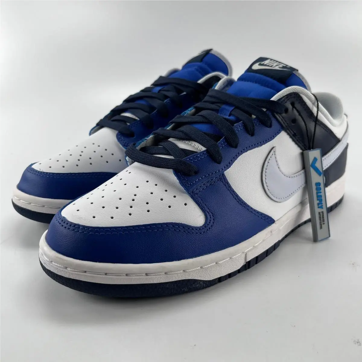 Nike Dunk Low Game Royal Navy White Football Grey FQ8826-100 Mens Size 10 - Blue