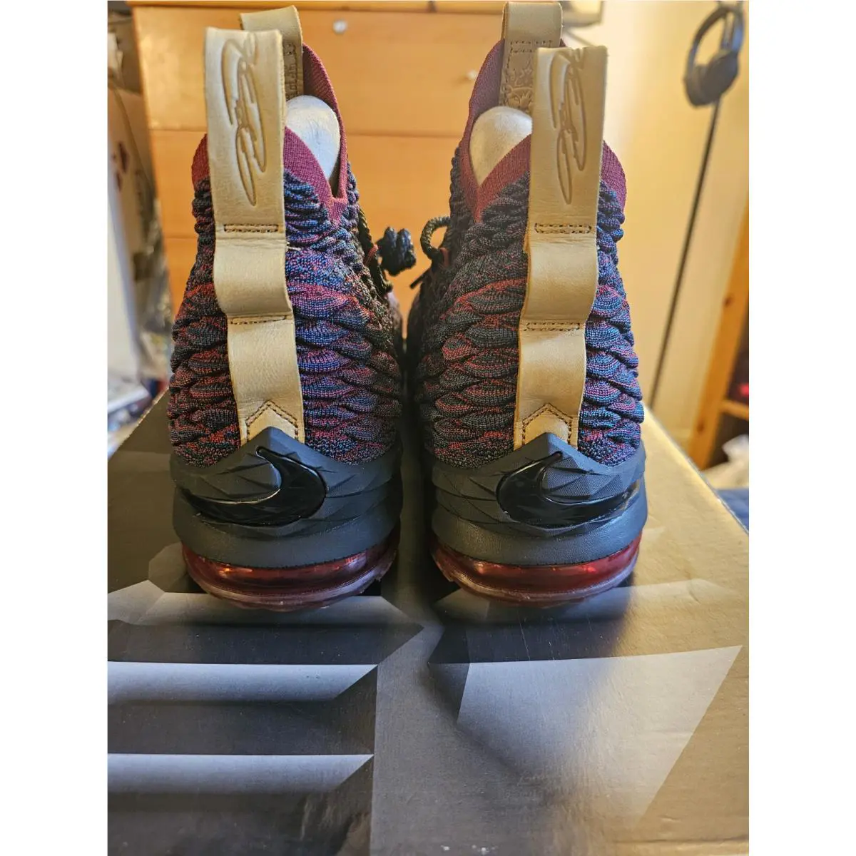 Nike shoes - Nike LeBron 15 - LeBron - 897648-300 - Dark Atomic Teal/Team Red 8