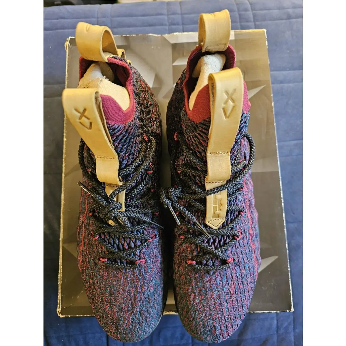Nike shoes - Nike LeBron 15 - LeBron - 897648-300 - Dark Atomic Teal/Team Red 9