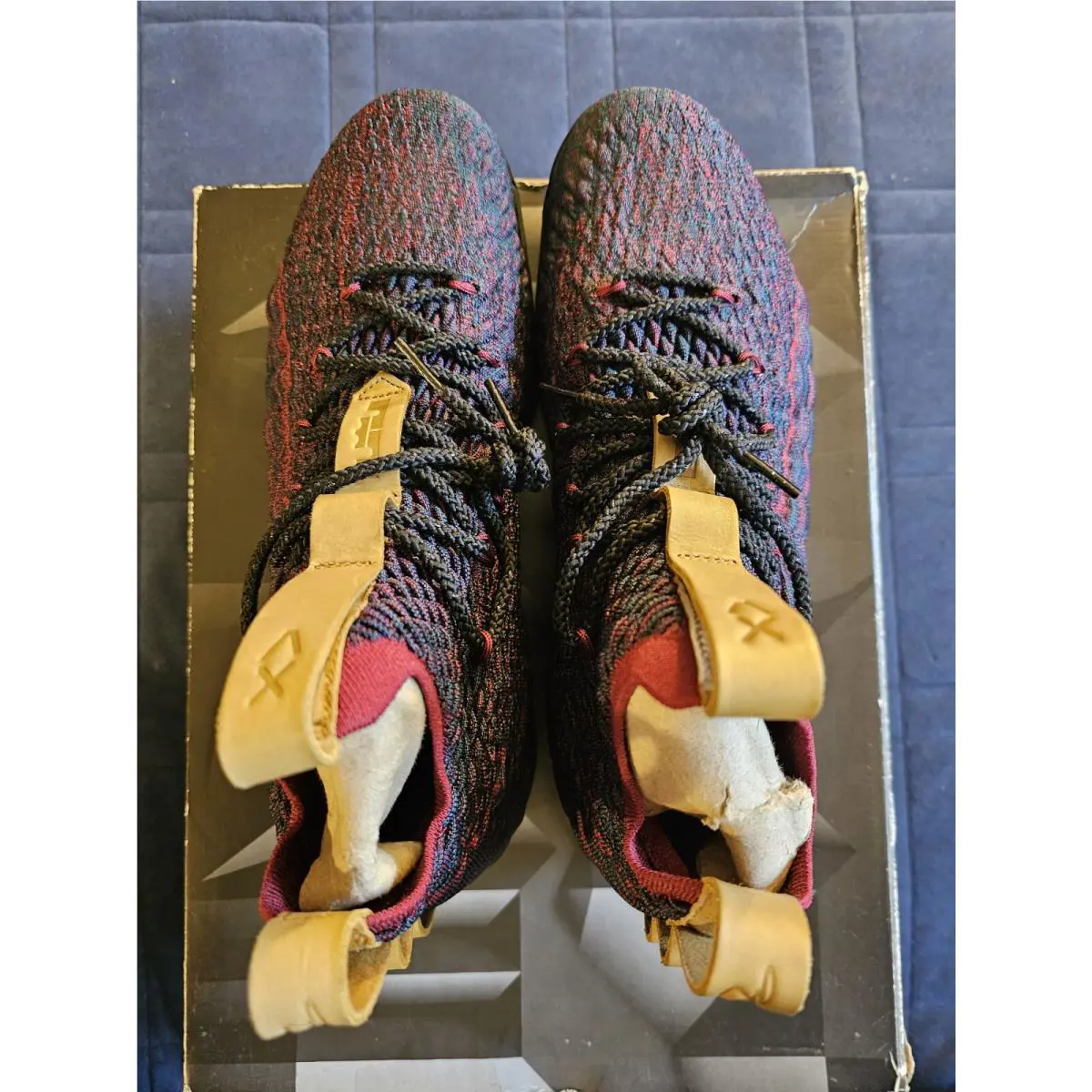Nike shoes - Nike LeBron 15 - LeBron - 897648-300 - Dark Atomic Teal/Team Red 11