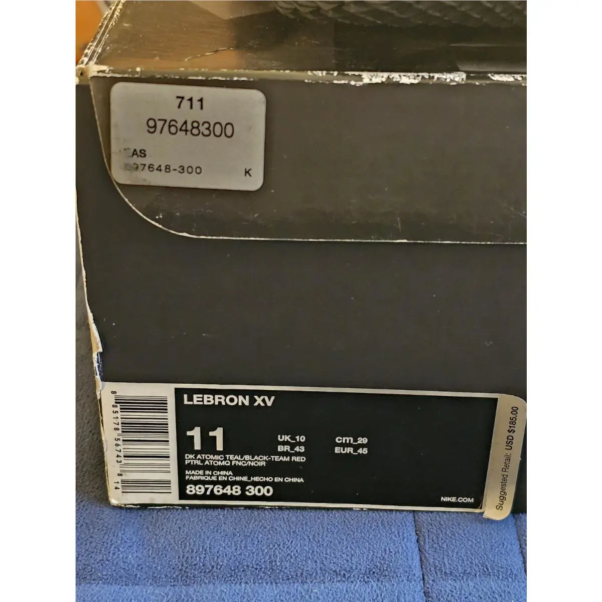 Nike shoes - Nike LeBron 15 - LeBron - 897648-300 - Dark Atomic Teal/Team Red 7