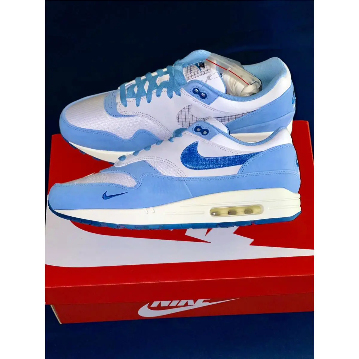 Nike shoes - Nike Air Max 1 - Air Max - DRO448-100 - White/Dark Marina Blue/Leche Blue 6