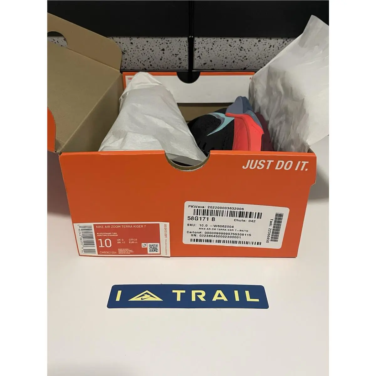 Nike shoes - Nike Air Zoom Terra Kiger 7 - CW6062-004 - Black/Dynamic Turquoise (UPC: 0195242065556) 5