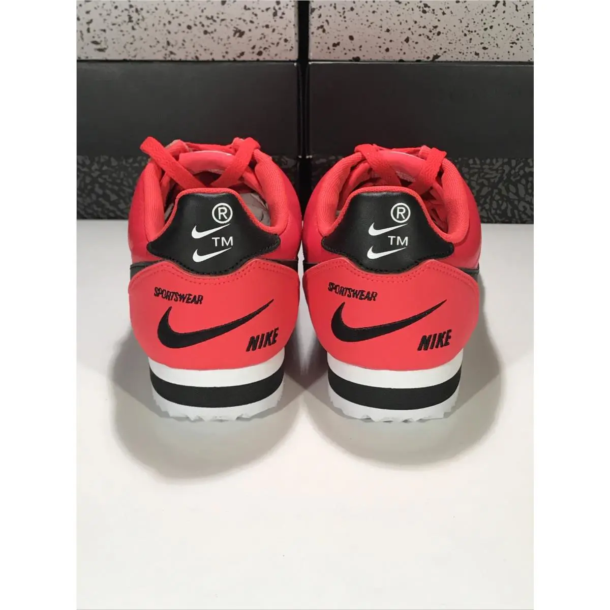 Nike shoes - Nike Classic Cortez Premium - Classic Cortez Premium - 807480-601 - Red Orbit/Black-White, Manufacturer: Red Orbit/Black-White (UPC: 0191887852414) 1