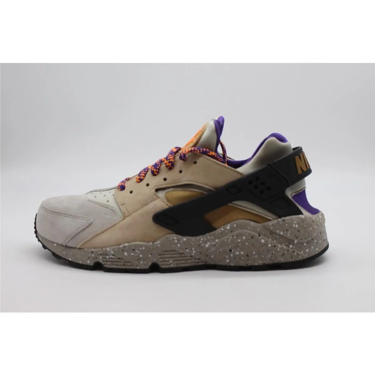 Nike Air Huarache Run Prm Linen / Golden Beige - Black 704830-200 Size 10