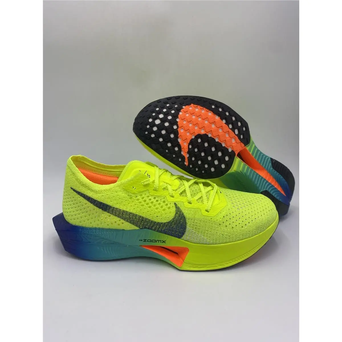 Nike Zoomx Vaporlfy Next% 3 Volt Black Green Shoes DV4129 700 Men`s Size 11.5
