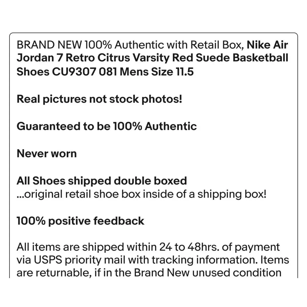 Nike shoes - Air Jordan 7 - Air - CU9307 081 - Black (UPC: 196149508627) 10