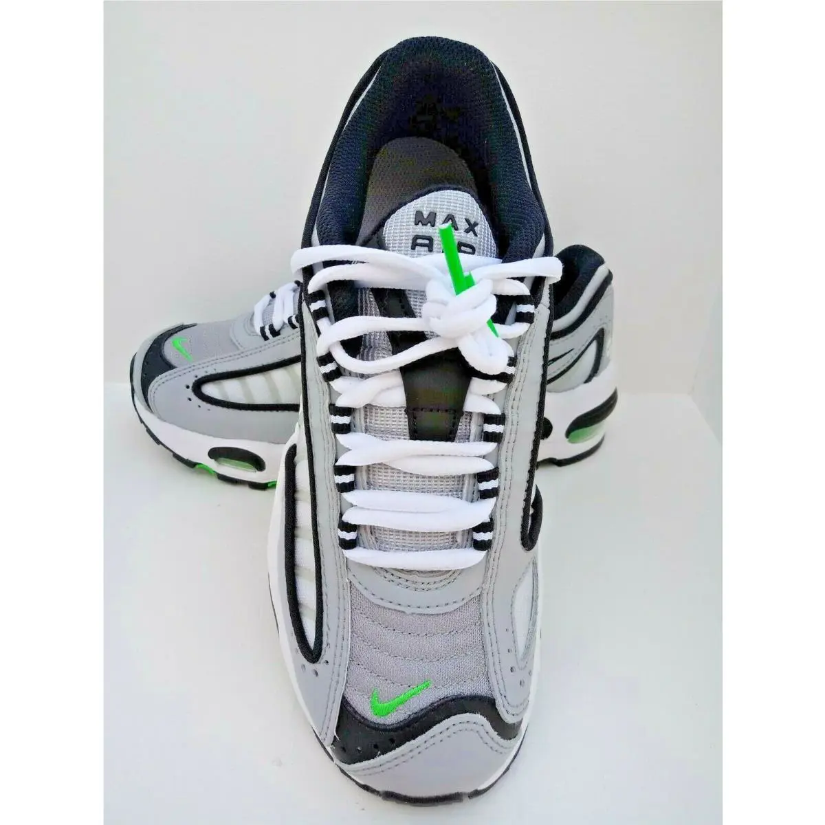 Nike shoes - Nike Air Max Tailwind (GS) - BQ9810-006 - Wolf Grey/Black-Green Spark-White (UPC: 193654850098) 9