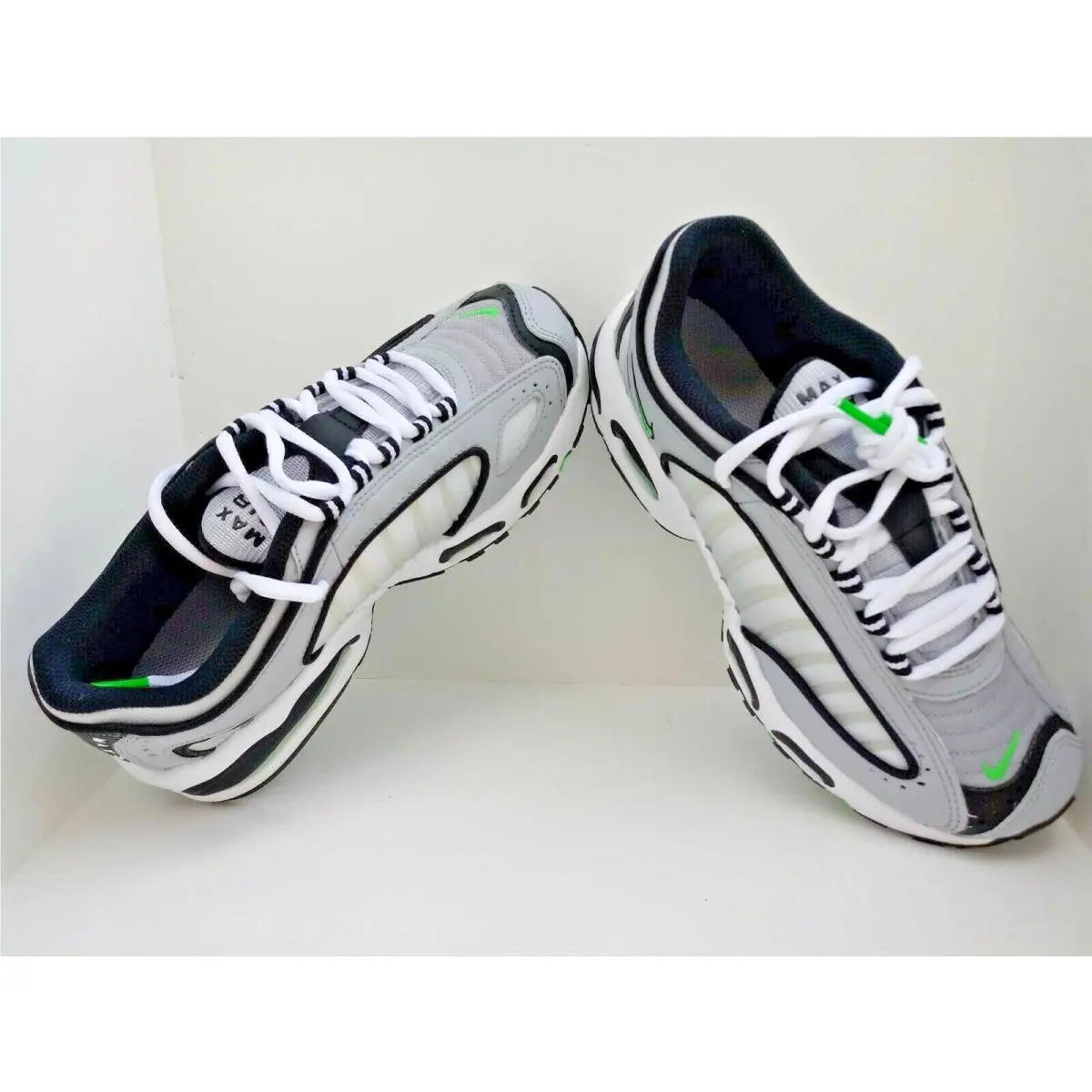 Nike shoes - Nike Air Max Tailwind (GS) - BQ9810-006 - Wolf Grey/Black-Green Spark-White (UPC: 193654850098) 1