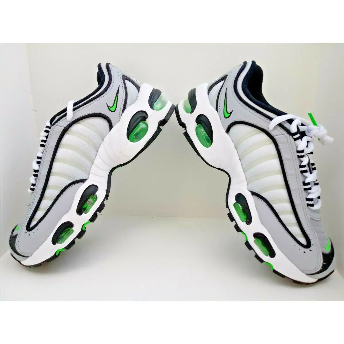 Nike shoes - Nike Air Max Tailwind (GS) - BQ9810-006 - Wolf Grey/Black-Green Spark-White (UPC: 193654850098) 4