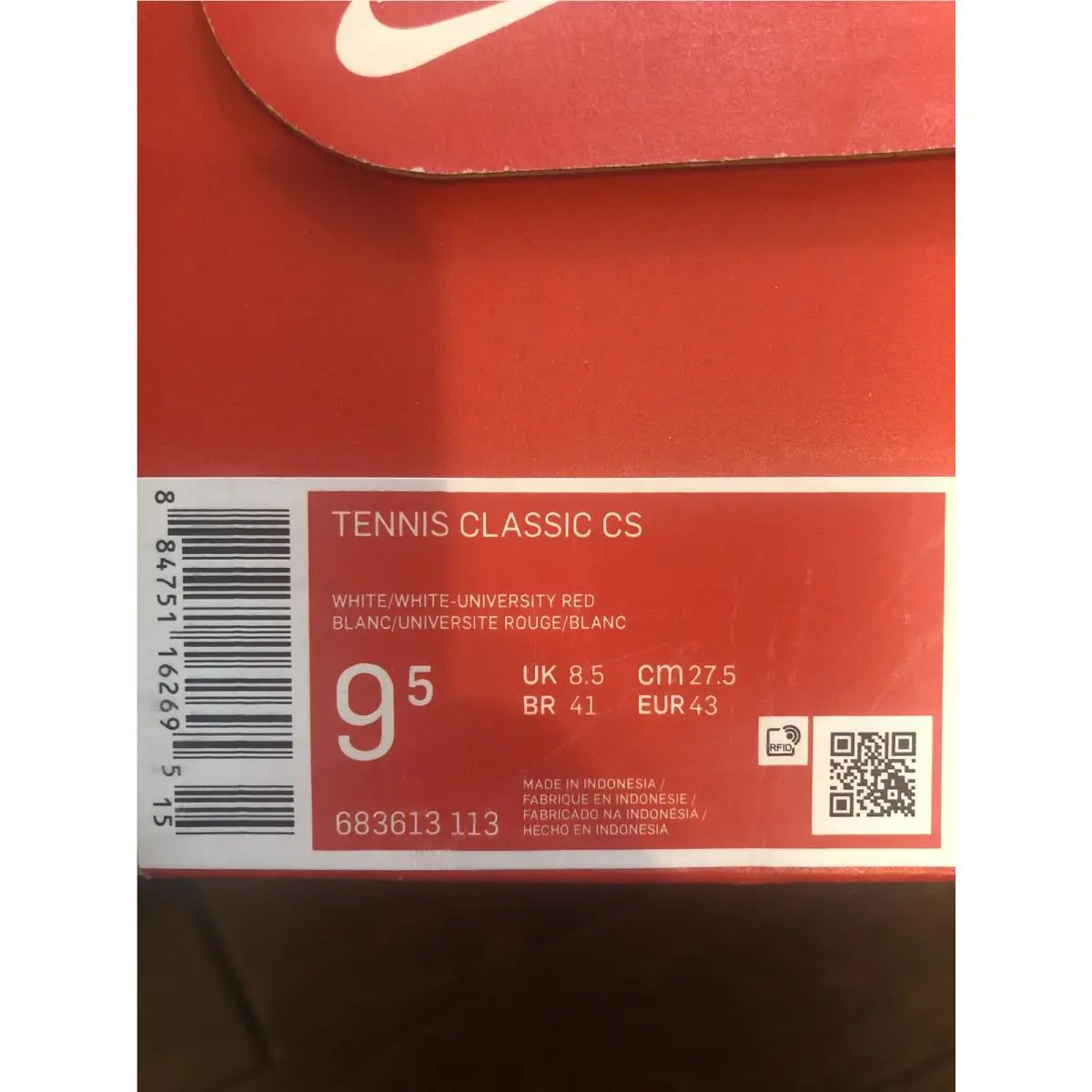 Nike shoes - Nike Tennis Classic - Tennis Classic - 683613-113 - White, Manufacturer: White/White 5