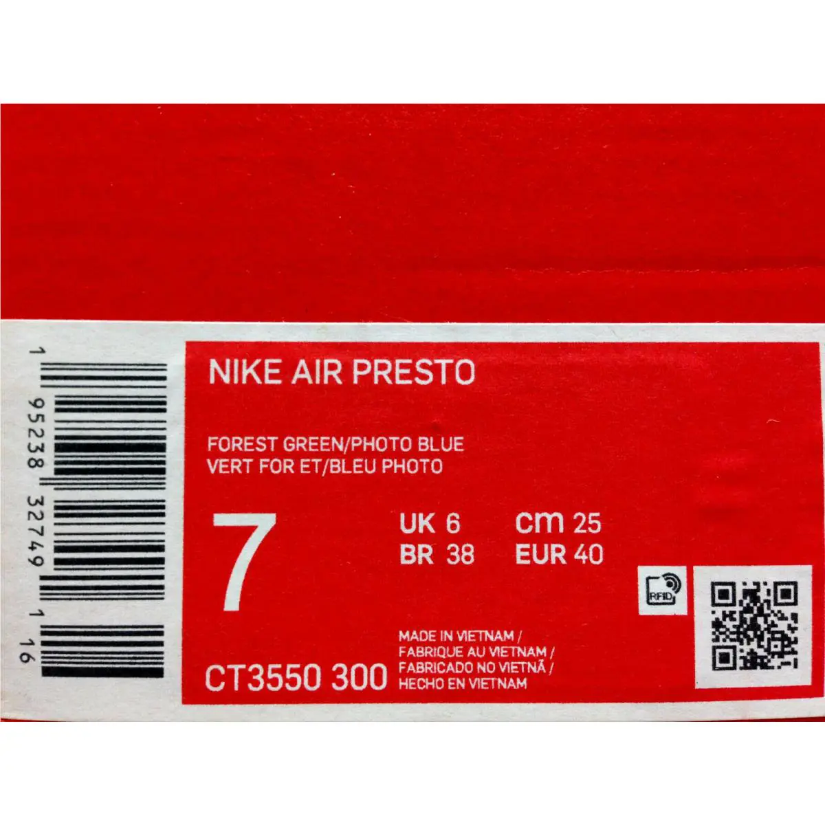 Nike shoes - Nike Air Presto - Air Presto - CT3550-300 - Green (UPC: 195238327491) 3
