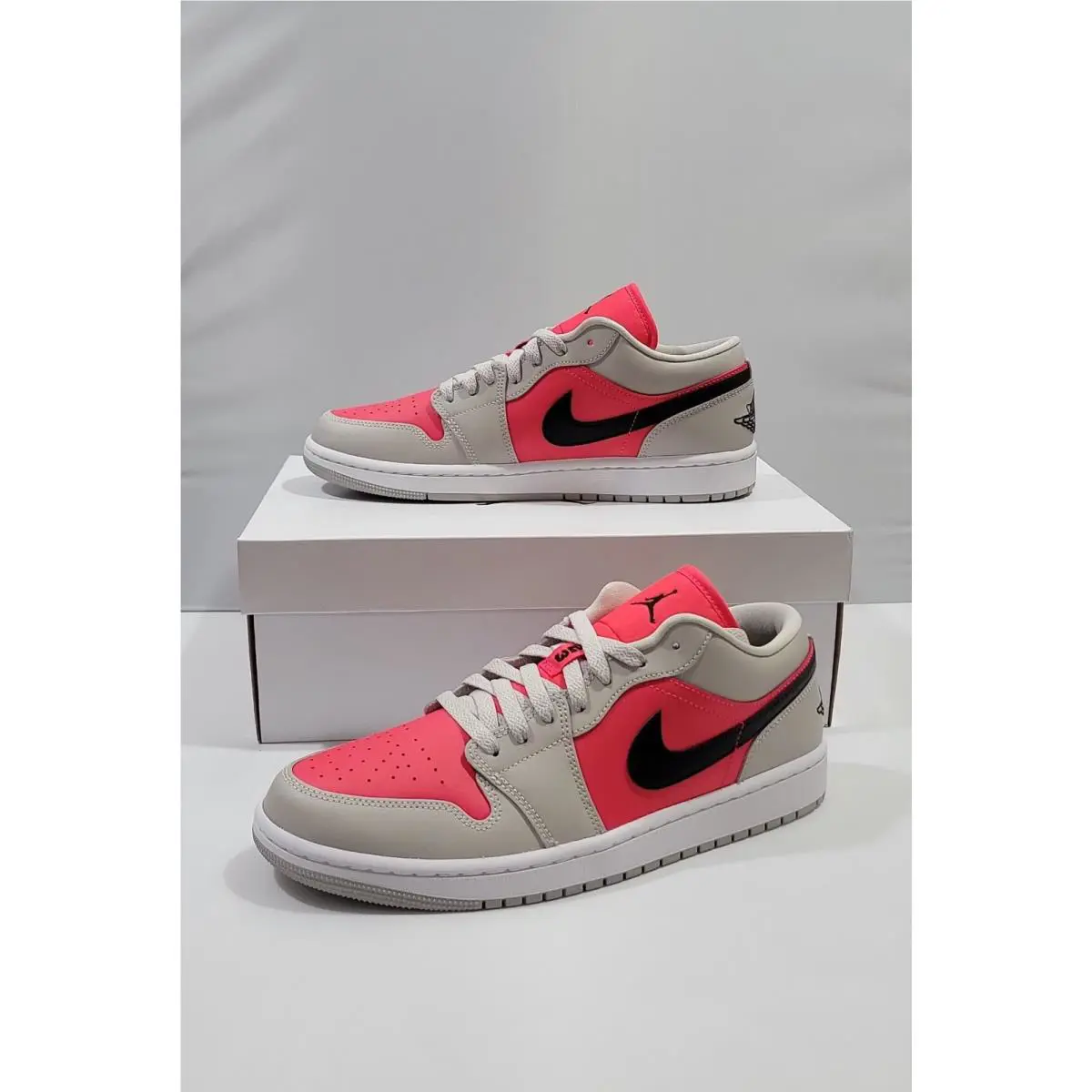 Nike shoes - Air Jordan 1 Low - Air Low - DC0774 060 - LT Iron Ore/Black-Siren Red (UPC: 195866343726) 0