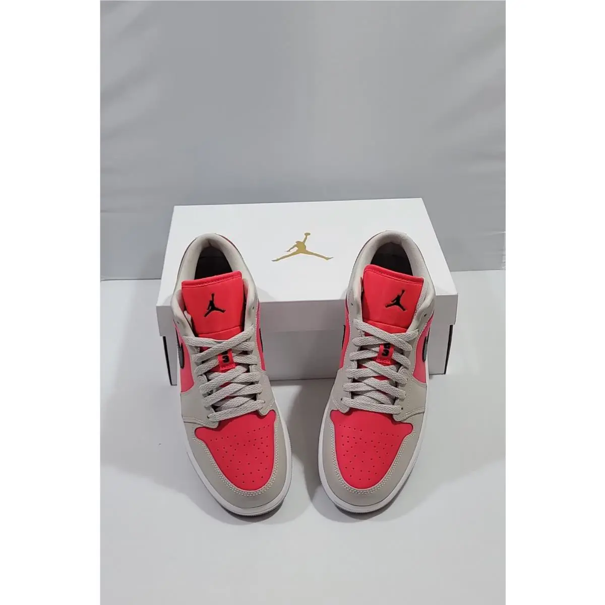 Nike shoes - Air Jordan 1 Low - Air Low - DC0774 060 - LT Iron Ore/Black-Siren Red (UPC: 195866343726) 1