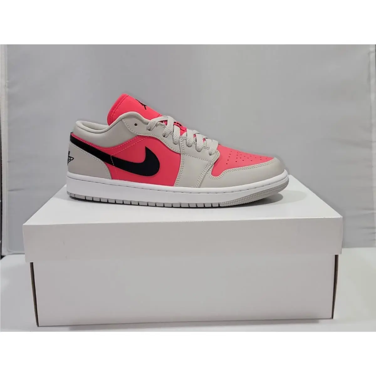 Nike shoes - Air Jordan 1 Low - Air Low - DC0774 060 - LT Iron Ore/Black-Siren Red (UPC: 195866343726) 4
