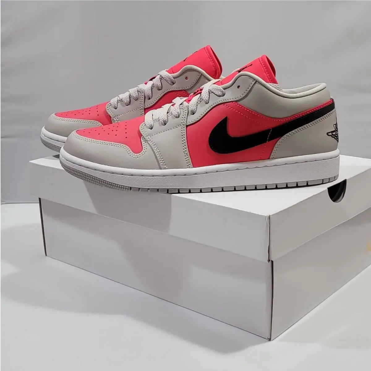 Nike shoes - Air Jordan 1 Low - Air Low - DC0774 060 - LT Iron Ore/Black-Siren Red (UPC: 195866343726) 5