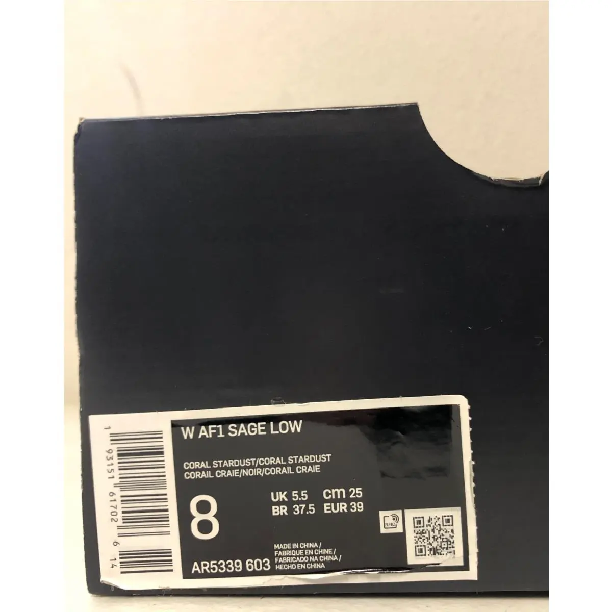 Nike shoes - Nike Air Force 1 - Air Force - AR5339-603 - Coral Stardust/Coral Stardust (UPC: 193151617026) 6