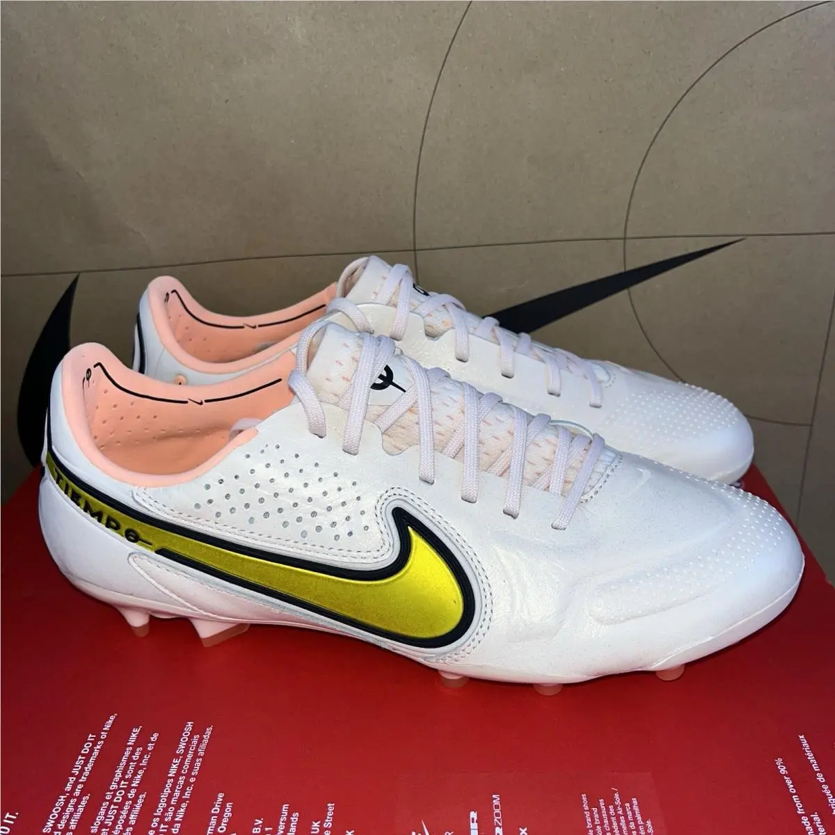 Nike Tiempo Legend 9 Elite FG “guava Ice Yellow Strike” CZ8482-801 Men`s Size 13