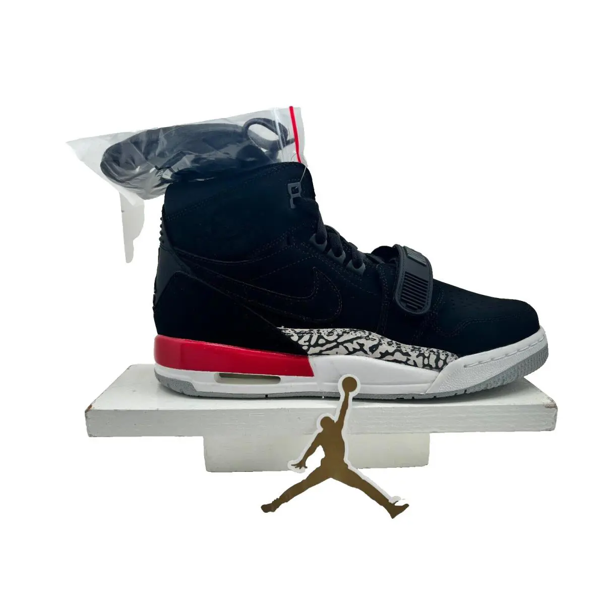 Nike shoes - NIKE AIR JORDAN LEGACY 312 - BLACK/BLACK-FIRE RED 7