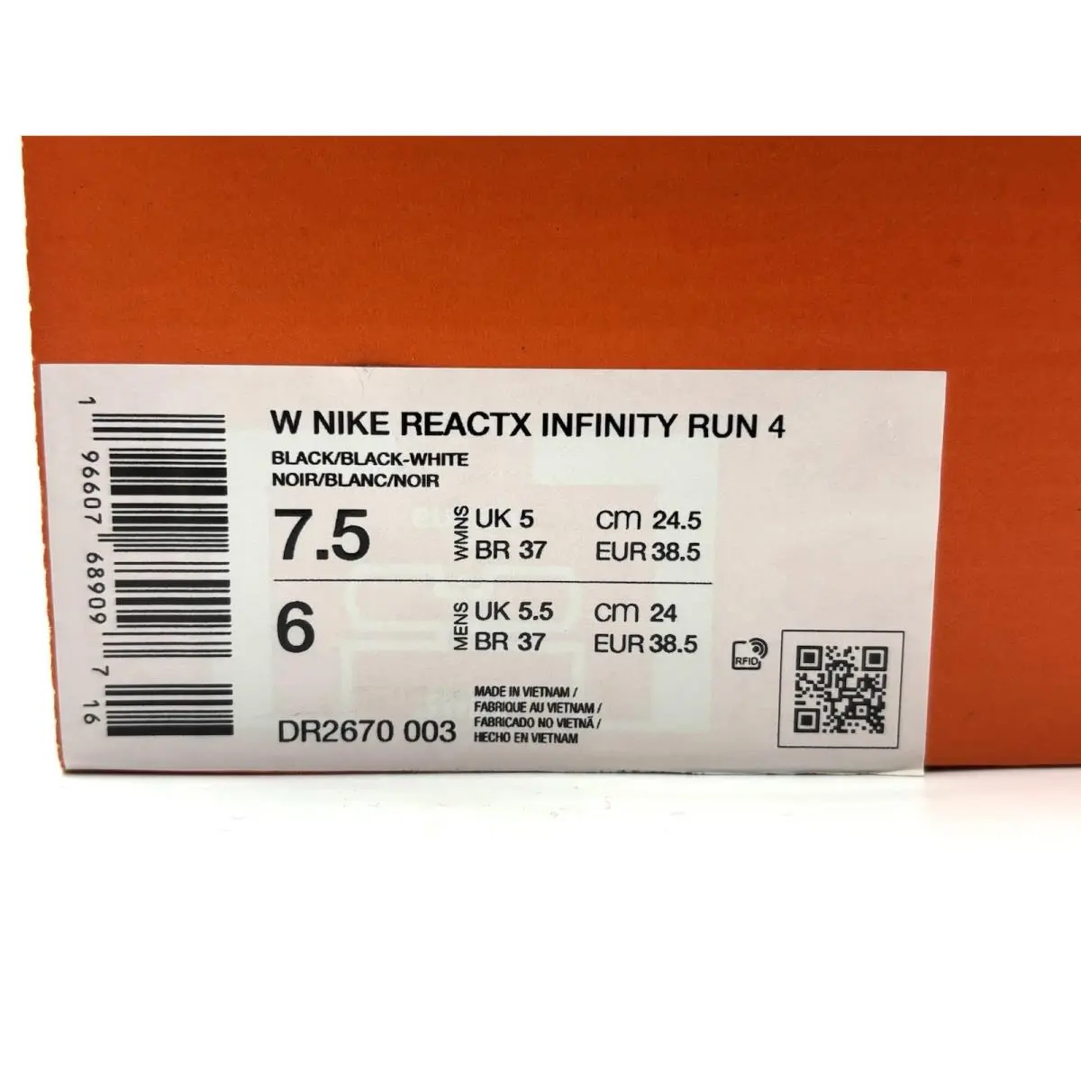 Nike shoes - Nike ReactX Infinity Run - ReactX Infinity Run - DR2670-003 - Black 11