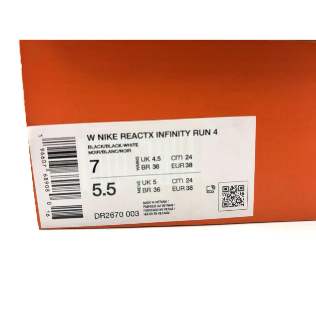 Nike shoes - Nike ReactX Infinity Run - ReactX Infinity Run - DR2670-003 - Black 11