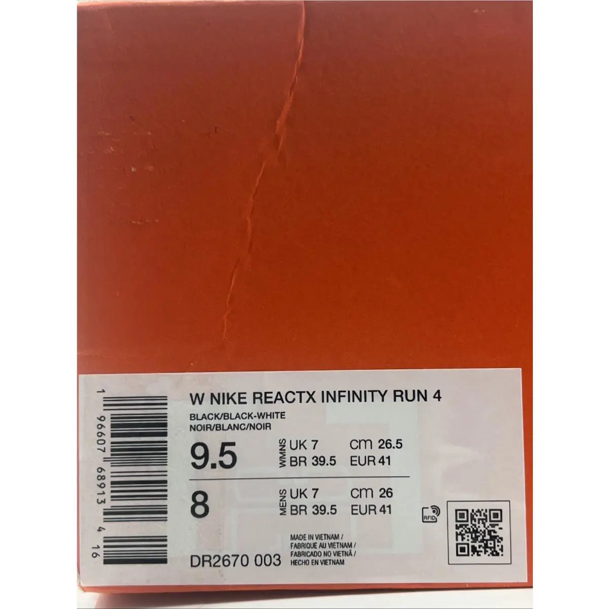 Nike shoes - Nike ReactX Infinity Run - ReactX Infinity Run - DR2670-003 - Black 5