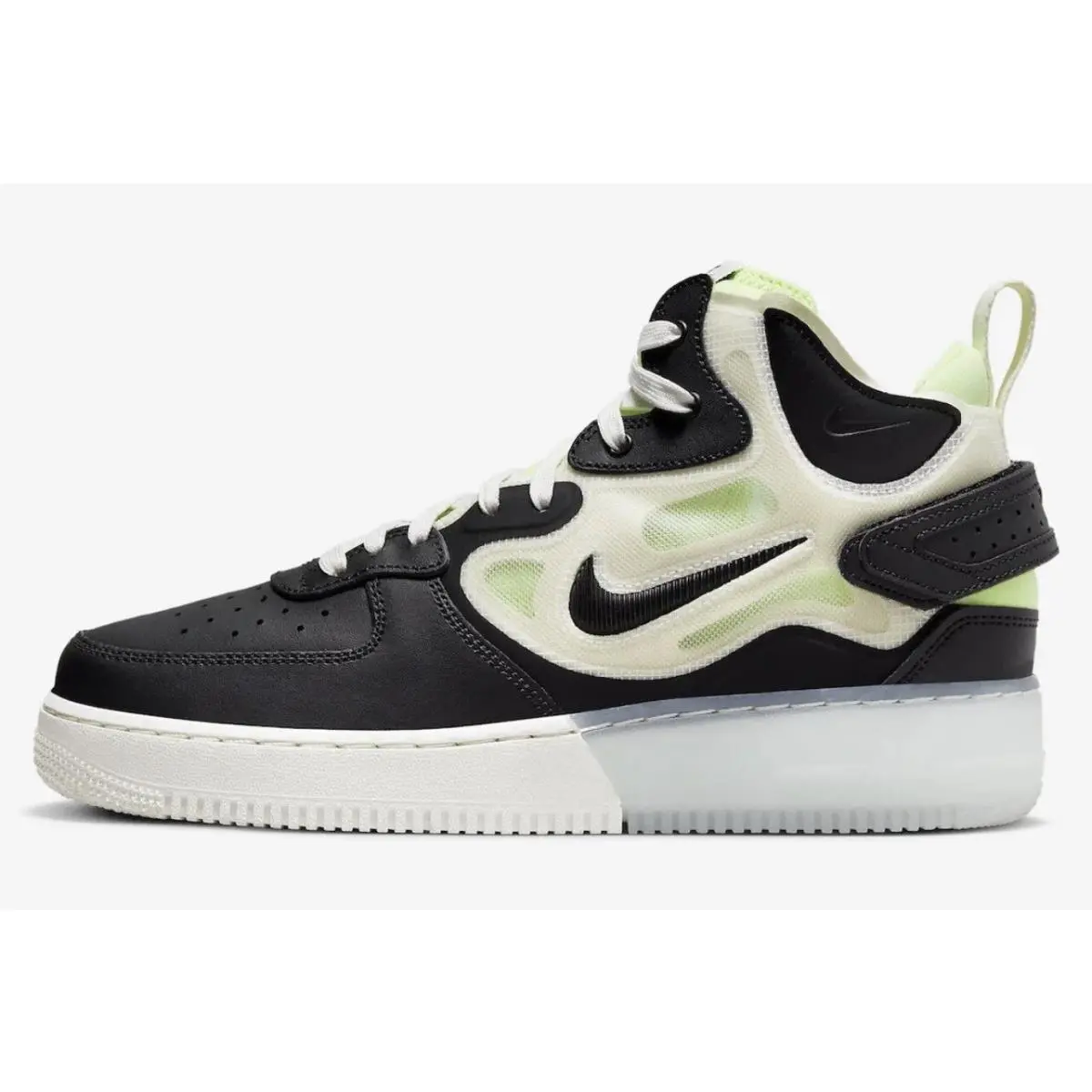 Nike Air Force 1 React Sail-black-ghost Green Mens SZ 7—WMNS SZ 8.5 DQ1872-100