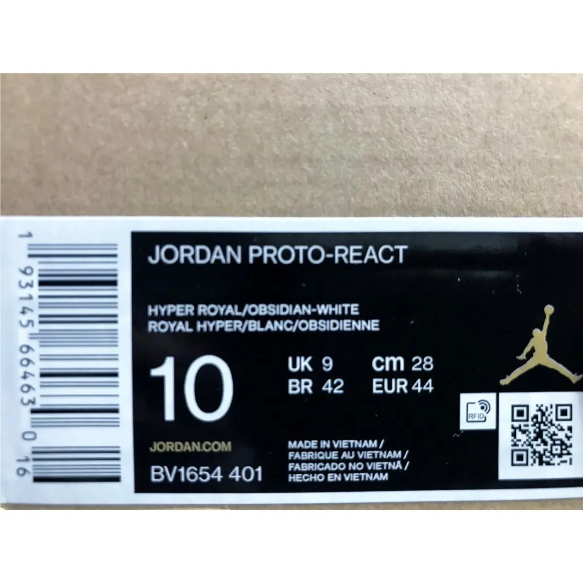 Nike shoes - Jordan Proto React - Proto React - BV1654-401 - Blue 3