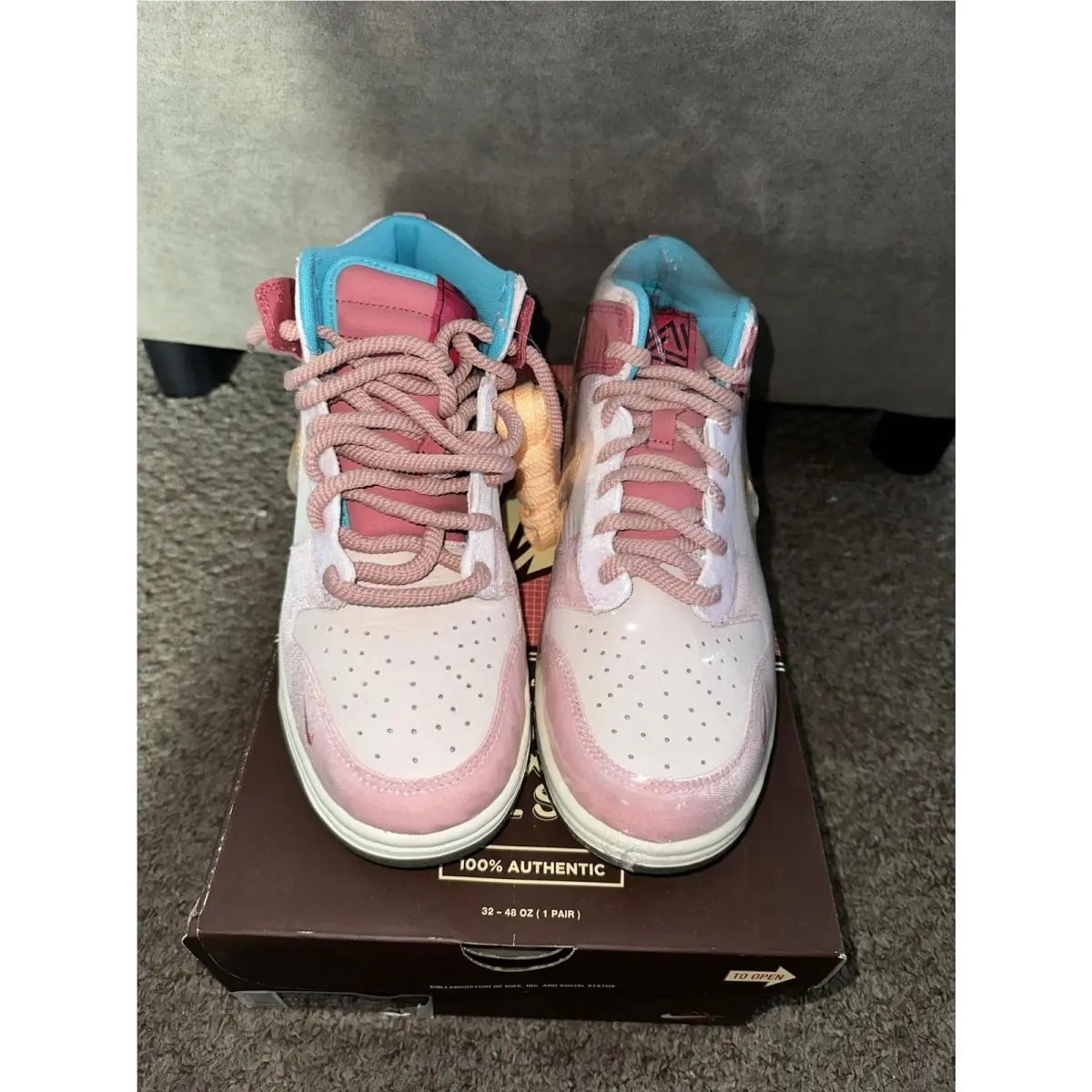 Nike Social Status x Dunk Mid Strawberry Milk Pink dj1173-600 sz 8.5
