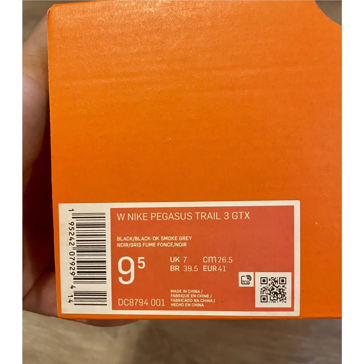 Nike shoes - Pegasus - Pegasus - DC8794-001 - Black-Dark Smoke Grey (UPC: 195242079294) 10
