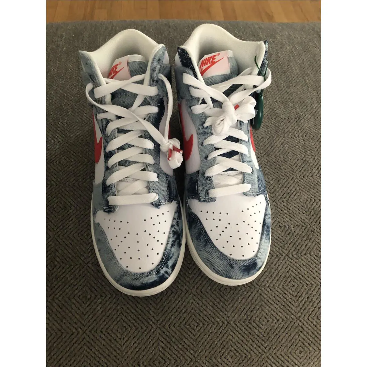 Nike shoes - Nike Dunk High - Dunk High - Blue Denim And White 0