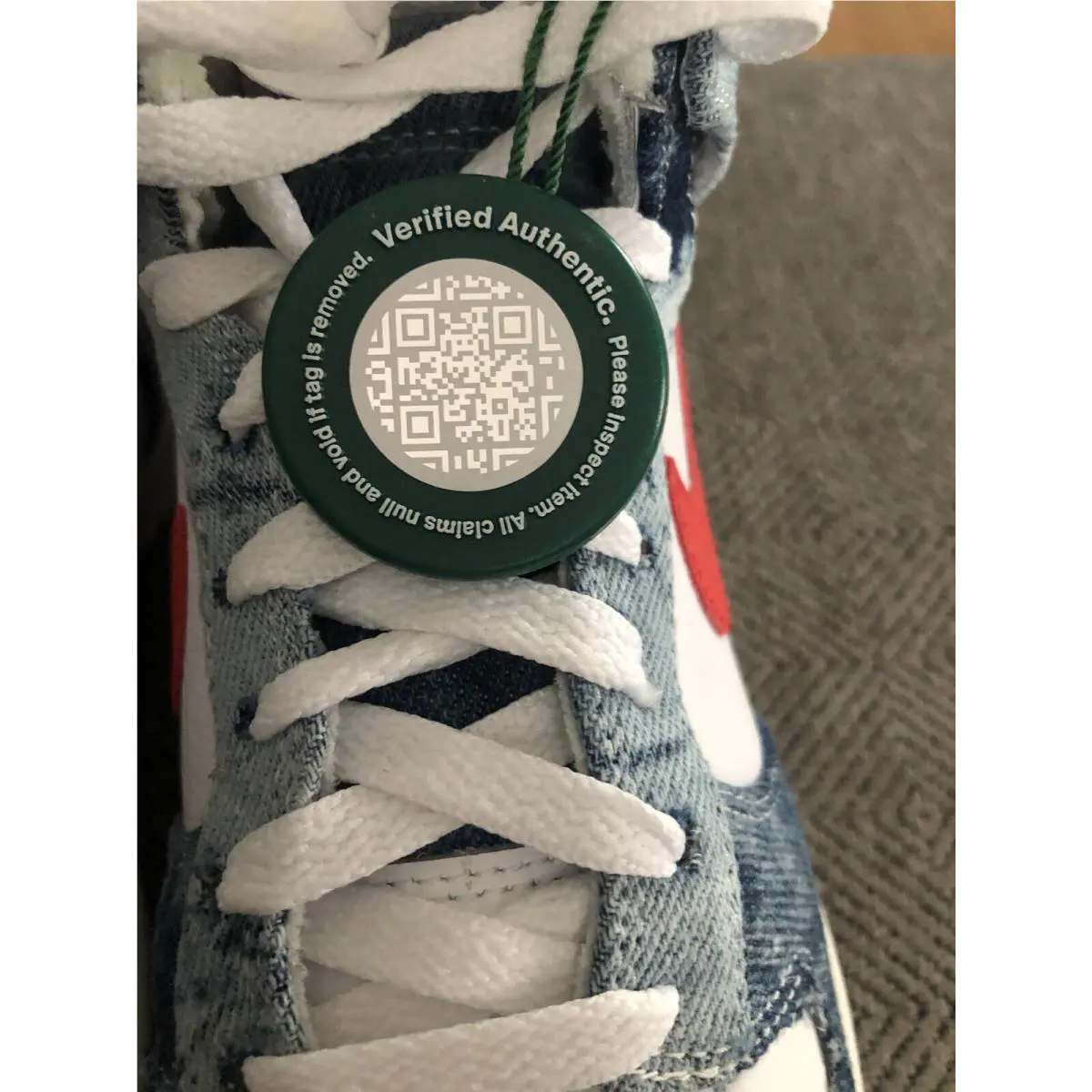 Nike shoes - Nike Dunk High - Dunk High - Blue Denim And White 7