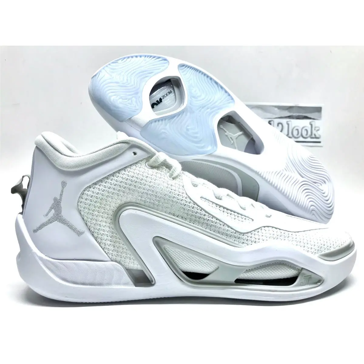 Nike Jordan Tatum 1 TB Basketball White/grey Fog Size Men`s 15 FB2863-100