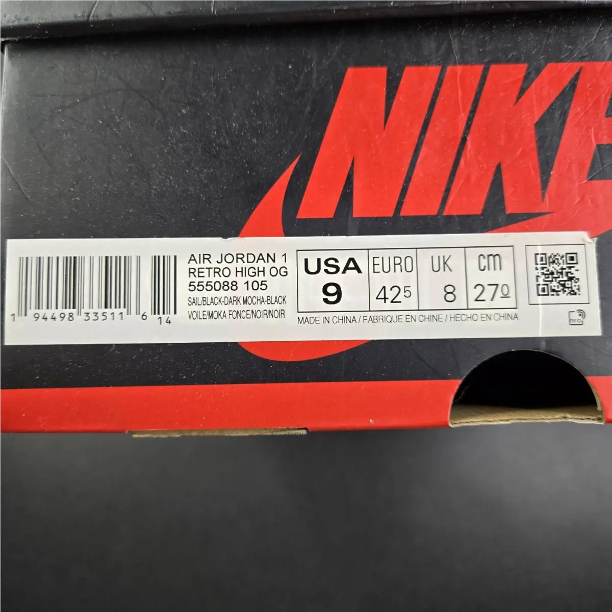 Nike shoes - Air Jordan 1 - Air - 555088-105 - Multicolor 0
