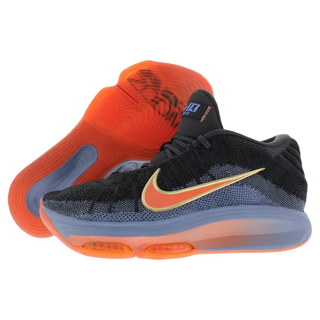 Nike G.t. Hustle 3 Unisex Shoes Size 9 Color: Anthracite/light Wilde Mango