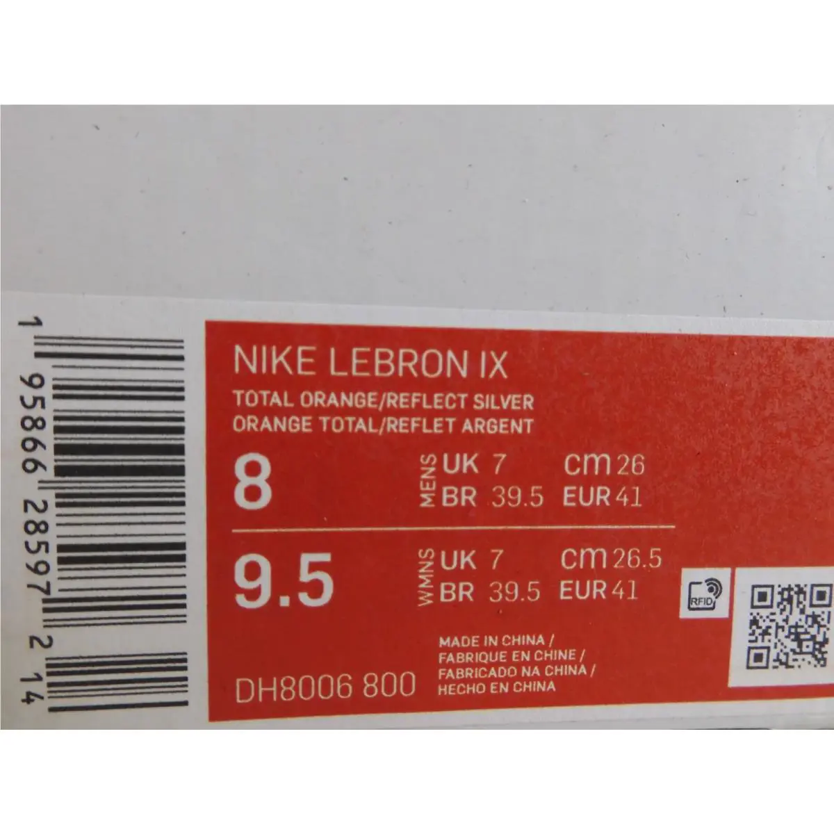 Nike shoes - Nike LeBron 9 - LeBron - DH8006-800 - Orange (UPC: 195866285972) 3