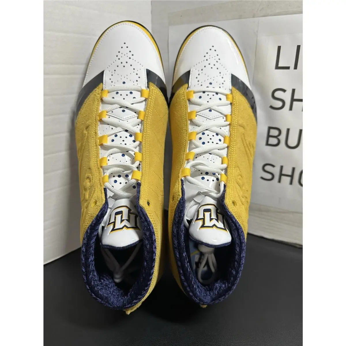 Nike shoes - Air Jordan Retro - Air Retro - FV1334-700 - Amarillo/White-College Navy (UPC: 197593923066) 5