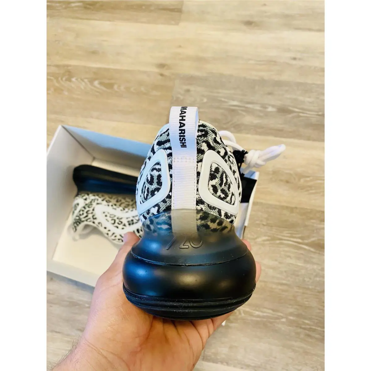 Nike shoes - Nike Air Max 720 ID - BQ7699-991 - White-Grey-Black 0