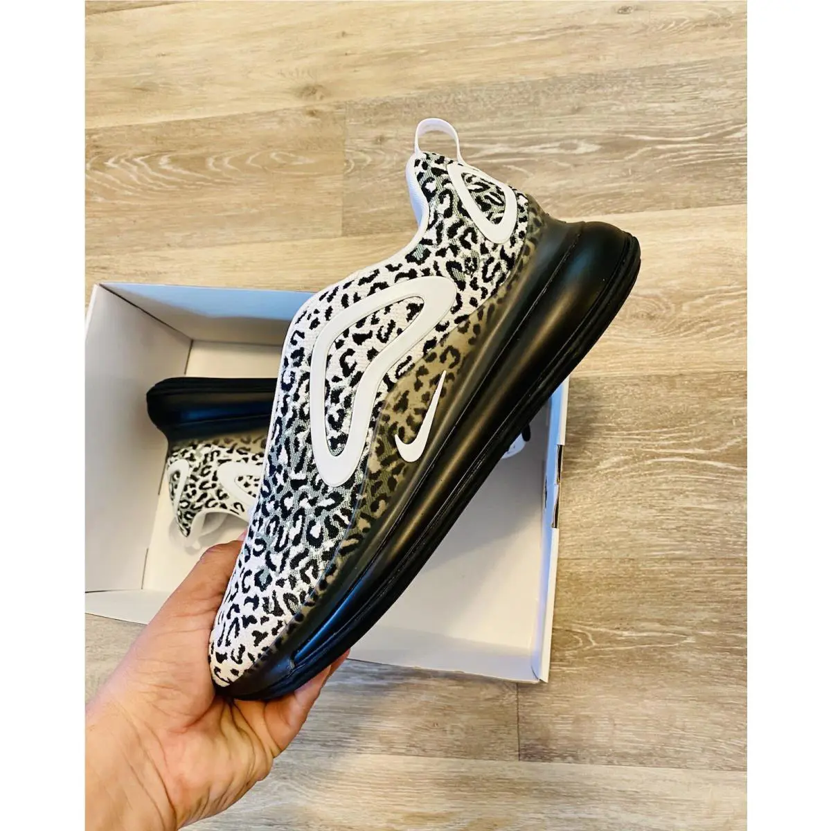 Nike shoes - Nike Air Max 720 ID - BQ7699-991 - White-Grey-Black 3