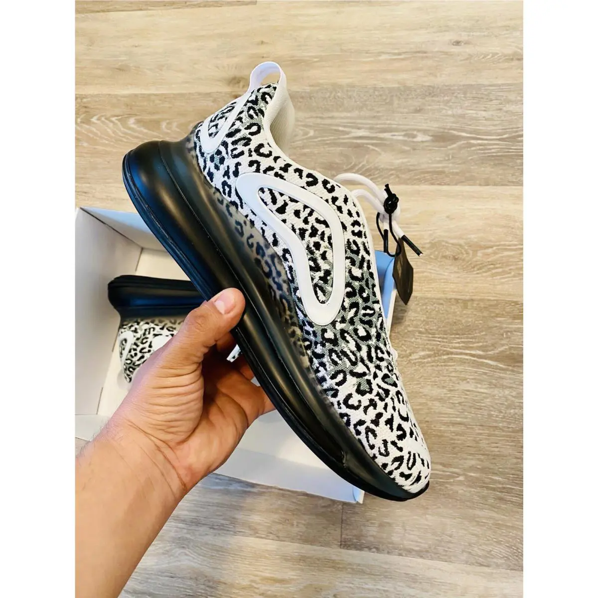 Nike shoes - Nike Air Max 720 ID - BQ7699-991 - White-Grey-Black 7