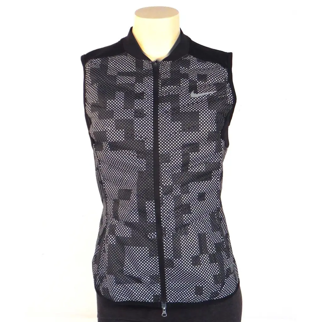 Nike Aeroloft Flash 800 Fill Down Zip Front Running Vest Women`s Small S