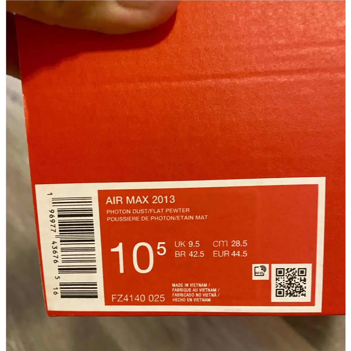 Nike shoes - Nike Air Max 2013 - Air Max - FZ4140-025 - Photon Dust/Light Iron Ore/Summit White/Flat Pewter (UPC: 196977436765) 10