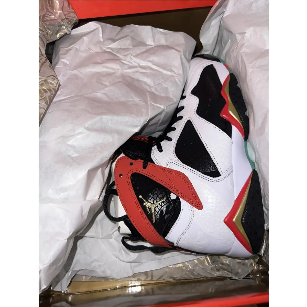 Nike Air Jordan 7 Retro Greater China Size Men 5.5 / Women’s 7 White Chile Red