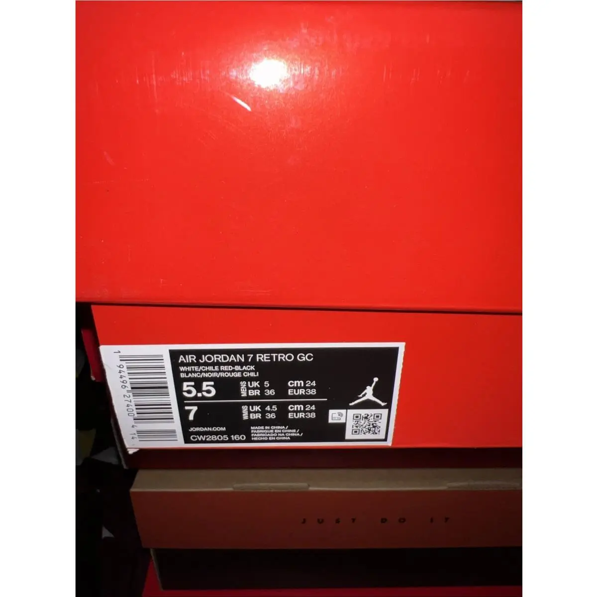 Nike shoes - Air Jordan 7 - Air - CW2805-160 - White, Manufacturer: Chile Red (UPC: 0194496274004) 13