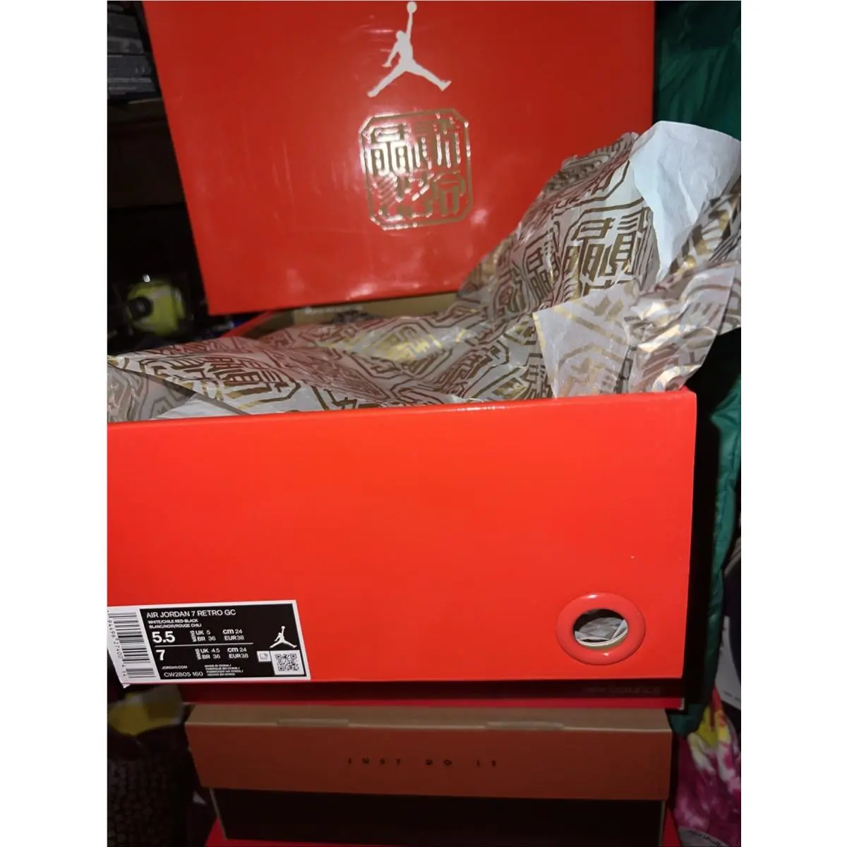 Nike shoes - Air Jordan 7 - Air - CW2805-160 - White, Manufacturer: Chile Red (UPC: 0194496274004) 3
