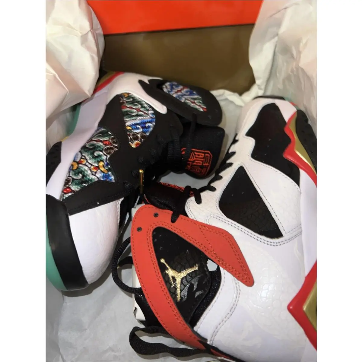 Nike shoes - Air Jordan 7 - Air - CW2805-160 - White, Manufacturer: Chile Red (UPC: 0194496274004) 4